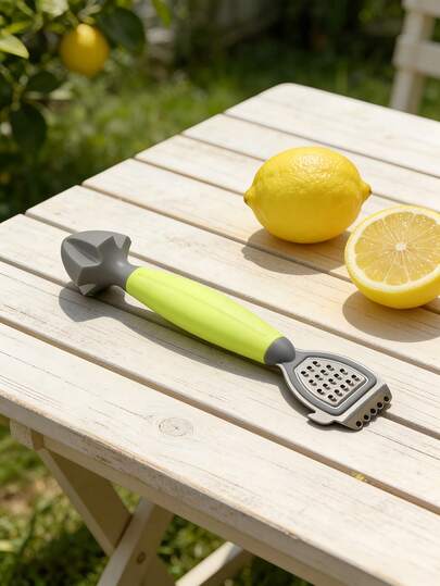 Dụng cụ bào và vắt chanh đa năng tích hợp mở nắp chai - Dụng cụ bào bằng thép không gỉ mạnh mẽ dùng cho trái cây họ cam quýt, phô mai và rau củ - Thiết kế nhỏ gọn, tiện lợi cho cắm trại và dã ngoại - Dễ sử dụng