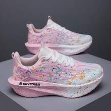 Speed goat 2026新款女士四季碳纤维跑鞋，透气舒适耐穿跑步徒步鞋，超轻缓震多功能跑鞋，越野跑鞋 - 粉色 - 查看 6