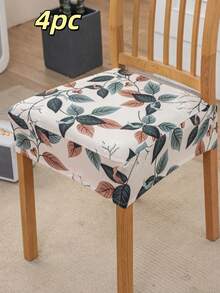 1/4/6/20pcs Set Printed Chair Covers, Removable Dining Chair Seat Cushion Covers For Home, Hotel, Party - Multicolor - View 9