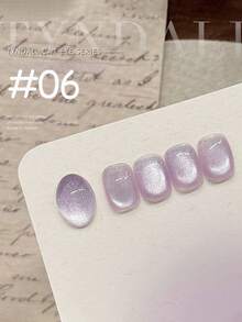 10毫升春夏流行梦幻丁德尔猫眼凝胶指甲油 2026 新款闪光美白小灯泡高密度磁粉粉色蓝色绿色水晶猫眼美甲美甲用品粉色美甲蓝色美甲 - 彩色 - 查看 8