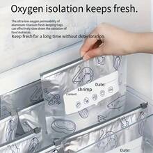 30pcs Reusable Aluminum Foil Food Storage Bags/60pcs Ziplock Food Storage Bags – Heavy-Duty Leakproof Zipper Pouches, Airtight & Tear-Resistant Resealable Bags For Meat, Vegetables, Snacks, And Leftovers,Reusable Snack Containers. - Silver - View 4