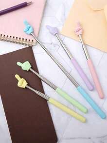 1pc Adjustable Stainless Steel Baton, Suitable For Children's Teaching And Conducting, Home Or Classroom Use, Back To School Season (Random) - Multicolor - View 8