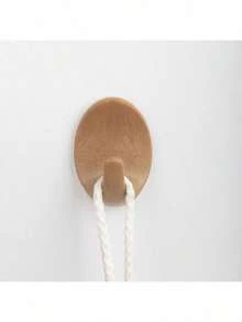 1/2 móc dán nhựa hình bầu dục giả vân gỗ, chống thấm nước, chống dầu mỡ, không cần khoan hay đóng đinh. - màu nâu - Xem 9