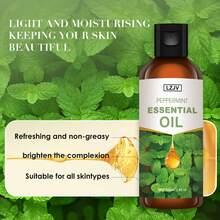 LZJV Premium Peppermint Essential Oil, Suitable For Cleaning, Purifying, Aromatherapy, Facial, Body & Nail Care, Candle & Soap Making, DIY Fragrance - 100ml/30ml - Peppermint Essential Oil - View 8