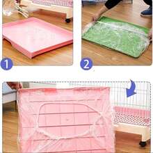 50 Tấm lót chuồng thú cưng, Tấm lót vệ sinh dùng một lần cho chuồng thỏ, chuồng chim, Tấm phủ khay nhựa đa năng, Túi đựng cát vệ sinh cho mèo, Tấm lót thấm nước tiểu cho chó, Tấm phủ bảo vệ chuồng. - trắng - Xem 2