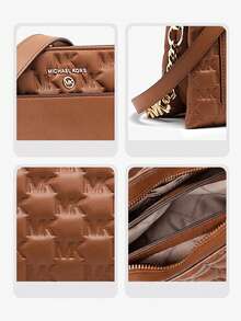 Michael Kors Túi đeo chéo MK Jet Set Charm, túi xách nhỏ dành cho nữ với dây đeo có thể điều chỉnh. - màu nâu - Xem 3