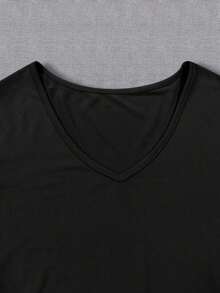 Women's Gothic-Style Wing Print Y2K Round Neck Short-Sleeved Flat Heat Transfer Printed T-Shirt, Suitable For Parties, Gatherings, Holiday Gifts, And All Seasons. - Đen 1 - Xem 2