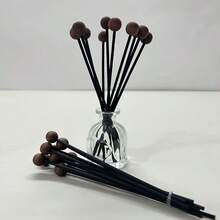 30 Buah Stik Aromaterapi Manik Kayu Kopi - Untuk Ekspansi dan Penggantian, Aksesori Batang Serat Multi-Pori, Inti Pengganti, Aksesori, Desain Minimalis, Dekorasi Rumah Dalam Ruangan, Stik, Cocok Untuk Kamar Tidur - A - View 4