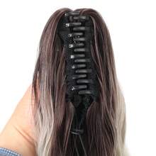 WaveTrip 32" Ombre Gray Heatproof Synthetic Fiber Ponytail Claw Clip, Suitable For Women's Party, Vacation And Daily Use - Multicolor - View 7