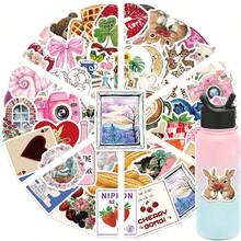 50张复古美学Pinterest贴纸INS Y2K贴纸涂鸦笔记本电脑行李箱汽车可爱贴纸套装 - 1 Set - 查看 11