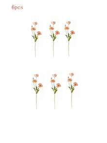 Artificial Poppy Flowers, 59cm Long, 4 Flowers, Bendable And Non-Fading - Can Be Used For DIY Flower Walls, Scene Layouts, Living Room Bedroom Vase Arrangements, Weddings, Party Decorations, Tabletop Ornaments. Autumn And Winter Deciduous, Room Decor, Home Decor, Kitchen Decor, Wedding Decor, Dining Table Decor, Centerpieces, Office Decor, Garden Decor, Outdoor Decor, Birthday Graduation Gifts, Garden Decor, Outdoor Plants, Gardening, Artificial Flowers - Coral Pink - View 15