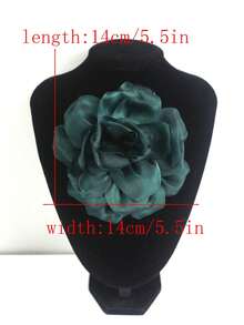1 pieza/paquete, disponible en varios colores, nueva flor 3D hecha a mano de tela satinada plisada brillante con rayas de brillo, accesorios de ropa DIY, decoraciones para vestidos de novia - A - Ver 11