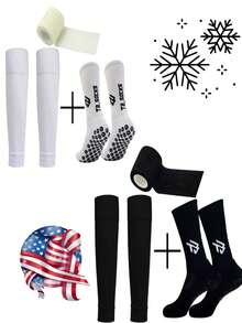3PCS/Set Professional Grade Non Slip Socks For Men And Women Ideal For Soccer Cycling Running Moisture Wicking And Comfortable - Multicolor - View 1