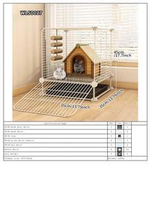 Large Animal Cage With Litter Tray, Suitable For Hamsters, Squirrels And Other Small Pets - Splicing - View 15