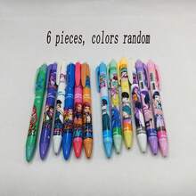 Hasbro 6支/套 KpopDemonHuntes 人气韩流女巫狩猎组合可擦中性笔，按压式笔，学生文具，男士签名笔，返校/情人节礼物 - 查看 7