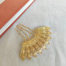 DIY复古风配饰，9齿合金扇形梳带流苏，分步指南 0043 - 彩色 - 查看 6