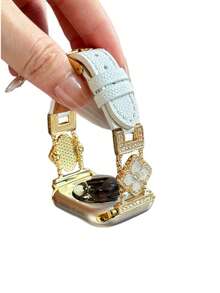 优雅奢华高品质真皮表带，兼容 Ultra/SE 2/SE 1/Series 11/10/9/8/7/6/5/4/3/2/1，尺寸：38/40/41/42/44/45/46/49 毫米 - 38/40/41mm(s10)42mm - 查看 10