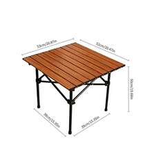 Mesa plegable de exterior tipo waffle / Mesa de picnic portátil / Mesa de puesto ajustable en altura / Color aleatorio - Multicolor A - Ver 7