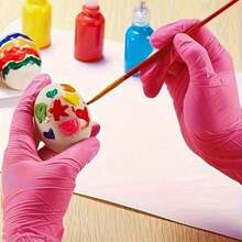100pcs Per Pack, Available In Deep Pink And Light Purple. Disposable Nitrile Gloves. Sizes: S, M, L, XL. Durable, Waterproof, And Thickened, Suitable For Household Cleaning. Also Applicable For Kitchen, Bathroom, Cleaning, Tattooing, Beauty Care, Hair Coloring, Pet Care, Beauty Salon, Cleaning Supplies, Kitchen Essentials, Etc. New In 2026 Essential Cleaning Tools - 100pcs - 查看 9