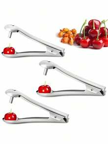 1/2 Packs Reusable Manual Cherry Pitter, Multi-Functional Fruit Pitting Tool, Suitable For Camping, RVs, And Other Scenarios. - Multicolor - View 8