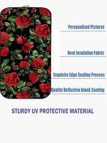 Tấm che nắng kính chắn gió ô tô mùa hè 2026, có thể gập lại, chắn tia UV, giữ cho xe mát mẻ, phù hợp cho ô tô và SUV. - Hoa hồng xinh đẹp - Xem 6