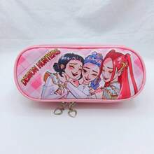Witch Hunter Pencil Case, Double Zipper PU Pencil Bag, Large Capacity Pencil Pouch, Fabric Pen Box, Storage Pencil Case - Double Zipper PU Pencil Case - View 6