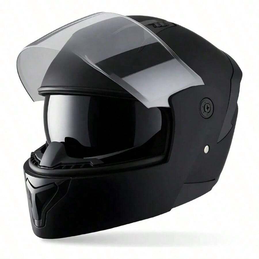 Casco De Motocicleta Con Visera Abatible Sport Dot - Gris oscuro - Ver 1