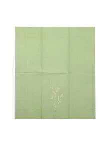 20 piezas Servilletas con hojas verdes y lámina de oro, adecuadas para bodas, cumpleaños, decoración de fiestas de jardín en restaurantes, cocinas, cafés - Pañuelos cuadrados estampados de estilo retro - Ver 7
