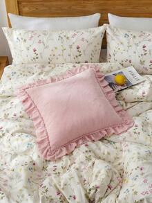 1 buah Sarung Bantal Amplop Berumbai Gaya Prancis Romantis (Isi Bantal Tidak Termasuk), Sarung Bantal Dekoratif Modis & Romantis untuk Kamar Tidur/Asrama/Sofa, Hadiah Ideal untuk Pasangan & Teman. Dapat Dicuci dengan Mesin, Bersertifikat Oeko-Tex. Warna Merah Muda Pucat - Pasta kacang merah muda - View 4
