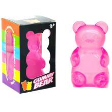 Schylling NeeDoh Gummy Bear - Sensory Fidget Toy With Jelly-Like Filling - 3.5" Tall - Colors May Vary (Pack Of 1) - 粉色 - 查看 8