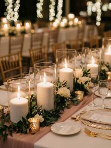 200g/100g/50g White/Pink/Black Pearl Sand Wax Set, Wax Sand With Candle Wick, Elegant Wedding Floating Sand Wax, Pearl Wax Candle, Party Candle Decorations, Reusable Wax Sand, DIY Candle Decor, Suitable For Candle Making, Wedding Decoration, Birthday Party Candles, Main Image Party Decor - Multicolor - View 9