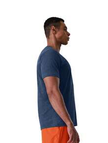 SHANYING Men Gym Sportswear Clothes Comfort Running Workout Tee Tops ,Summer Sports Outdoor Tshirts - Navy Blue - View 5