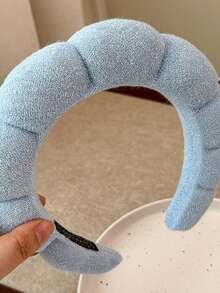 1个云朵造型可爱涤纶（聚酯纤维）发箍，四季皆宜 - 彩色 - 查看 6