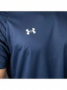 Under Armour Unisex Spring 2026 New Football Training Sports Running Fitness Breathable Short Sleeve T-Shirt 24500509-408 - Blue - View 8