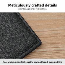 Ví nam, ví da PU ngắn cho nam, ví công sở tối giản thời trang, ví đựng nhiều thẻ. - Nhiều màu - Xem 9