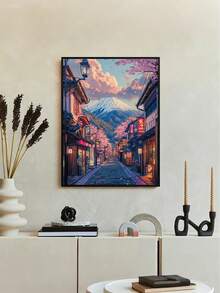 30*40cm Kirschblüten Landschaft DIY Malset nach Zahlen, geeignet für Schlafzimmer Dekoration und Wandkunst, für Anfänger geeignet, perfektes Geschenk für Familie und Freunde, rahmenlos Muttertags Geschenk, Raumdekoration, Heimdekoration, Schlafzimmerdekoration, Leinwandkunst, gerahmte Wandkunst - Sätze - Übersicht 6