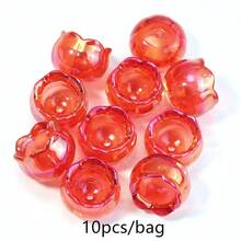 10pcs Acrylic Plated Transparent Lily Of The Valley Jellyfish Wind Chime Pendant, For Making Phone Chains, Bag Charms, DIY Handmade Jewelry Accessories - Lily Of the Valley Cover - View 14