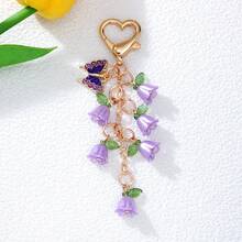 1 chiếc móc khóa hình hoa linh lan mùa xuân, phụ kiện túi xách độc đáo, nghệ thuật và đa năng. - Nhiều màu - Xem 12