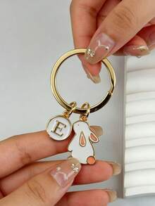 Y2K Rabbit Keychain, Personalized Gift For Girls Gifts For Mother, Father, Graduation, And Teacher - White Rabbit - View 3