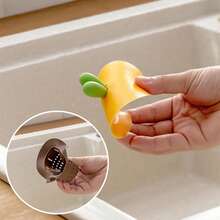 1 cái lưới lọc bồn rửa nhà bếp hình củ cà rốt, dụng cụ hứng chất thải thực phẩm có nắp silicon, bộ lọc chống tắc nghẽn. - Một kích thước phù hợp với tất cả - Xem 5