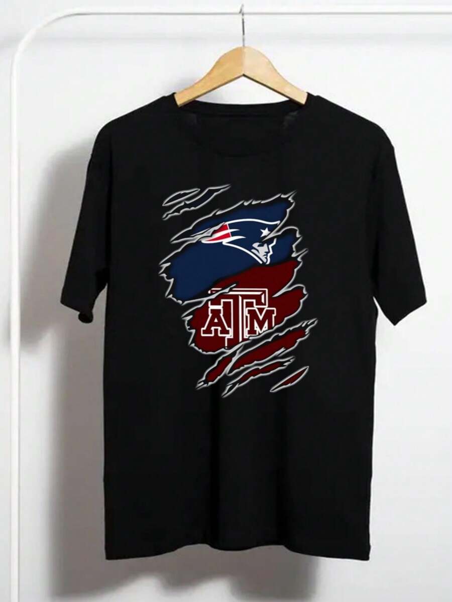 Patriots Texas AM Aggies Logo Fusion T-Shirt (2) - màu đen - Xem 1