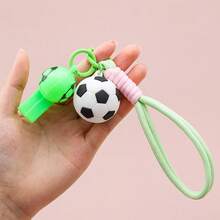 Chaveiro de Futebol, Acessório de Lembrança, Pequeno Presente, Adequado para Presentes de Festa de Futebol, Recompensas de Eventos Esportivos, Chaveiro de Coleção de Fãs de Esportes - Multicolorido - Visão 5