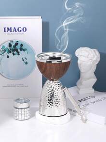 1件/套輕量奢華金屬香爐，中東阿拉伯風格香氛擴散器，可用作香爐，適用於臥室、客廳（作為中心裝飾）、辦公室、瑜伽工作室和派對，營造優雅氛圍。亦適用於家居裝飾、裝飾、禮品、生日、母親節、婚禮伴手禮。 - 彩色 - 查看 16