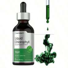 Horbäach Liquid Chlorophyll Drops |   2 Oz |   Vegan, Non-GMO, And Gluten Free Formula |   Natural Peppermint Flavor - 1PCS - 查看 8