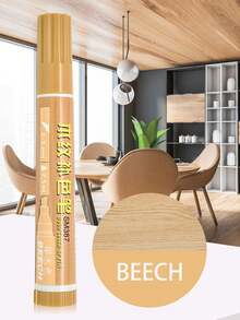 sipa 1pc/5pcs Furniture Touch-Up Paint Pen Walnut Red Wood Floor Table Scratch Repair Wood Grain Color Filler Pen - Single Piece - View 8