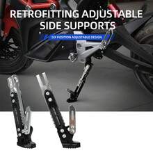 Adjustable Motorcycle Side Stand, Suitable For Electric Off-Road Vehicles And Motorcycles - A - View 8