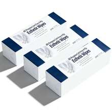 Khăn lau chuyên dụng không xơ 4 lớp, chất liệu không dệt, dùng cho salon và spa, mềm mại, chắc chắn và bền bỉ, không chứa latex, kích thước 3" x 3", 200 miếng. - trắng - Xem 12