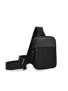 1 pieza Nuevo pecho deportivo para hombres, bolsa de cintura para teléfono ultra pequeña, bolsa portátil multifunción, adecuada para adolescentes, actividades al aire libre casuales, deportes, vacaciones, viajes, regalos de graduación, accesorios de cumpleaños - Negro - Ver 5