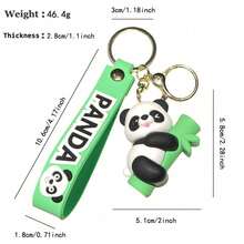 Cartoon Bamboo Panda Keychain Bag Pendant Car Keychain Cute Plush Couple Small Gift Wholesale - Khớp tre - Xem 10
