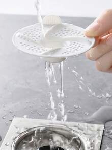 3/1pc Bathroom Drain Filter, Vortex Drain Cover, Anti-Clogging & Anti-Insect Drain Strainer, Effectively Prevents Hair Clogging, With Handle For Easy Cleaning, Reusable, Suitable For Kitchen Sink, Bathroom, Balcony And Other Drains - Multicolor - View 4